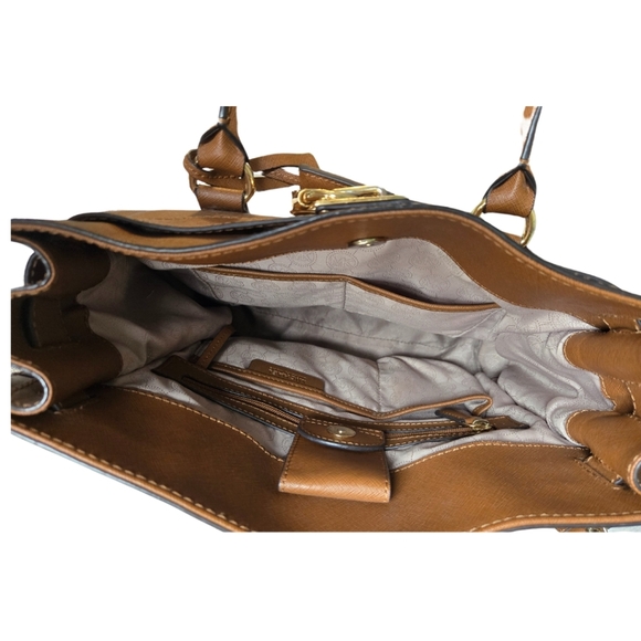 Michael Kors Hamilton Handbag Tan Brown - Picture 8 of 12